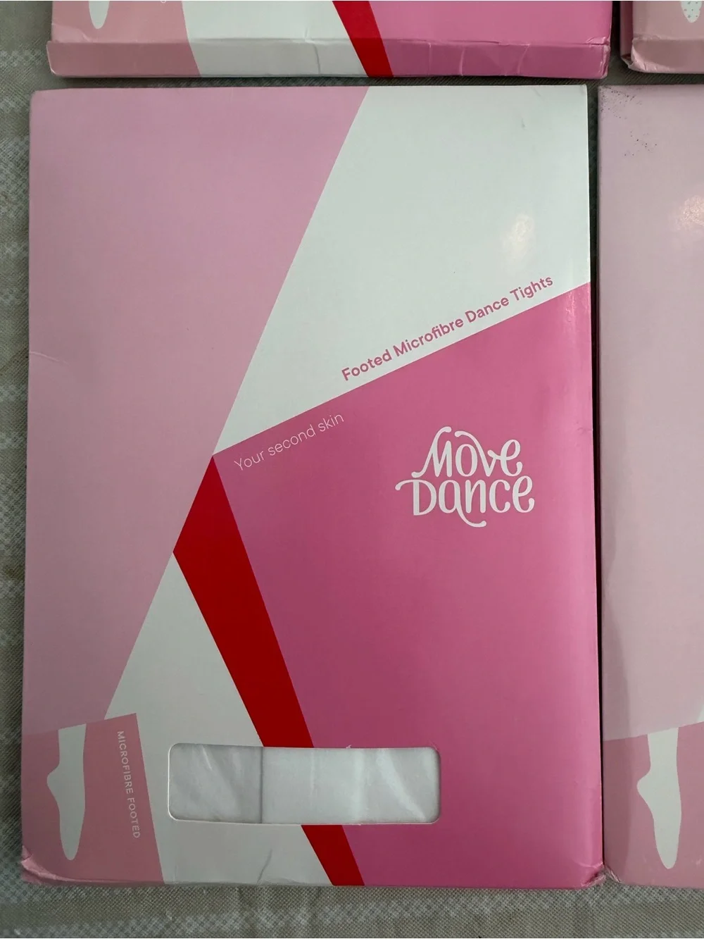Move Dance Dance Tights Bundle 4pk L/XL Black White Pink Tan NWT